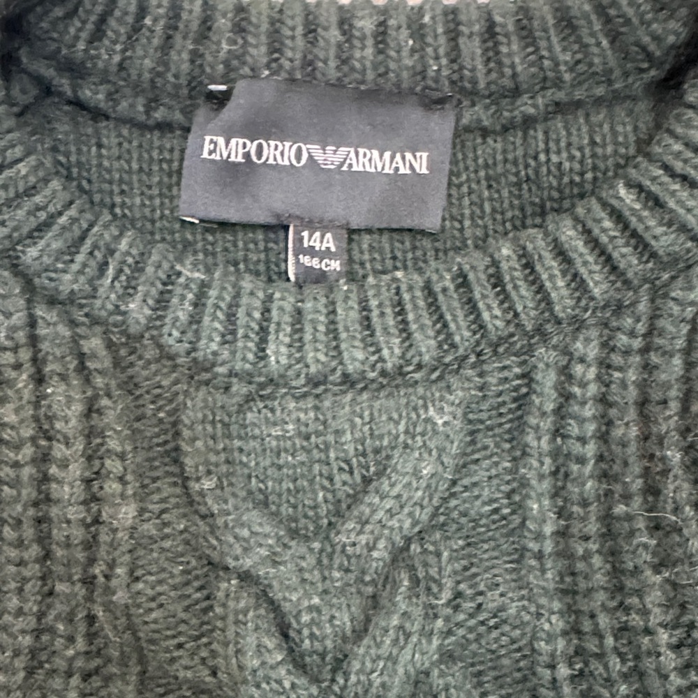 Emporio Armani Multicolor Cable Knit Sweater